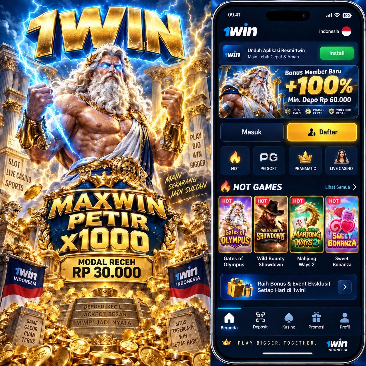 1WIN - Situs Slot Online Resmi dengan Akses Daftar dan Login